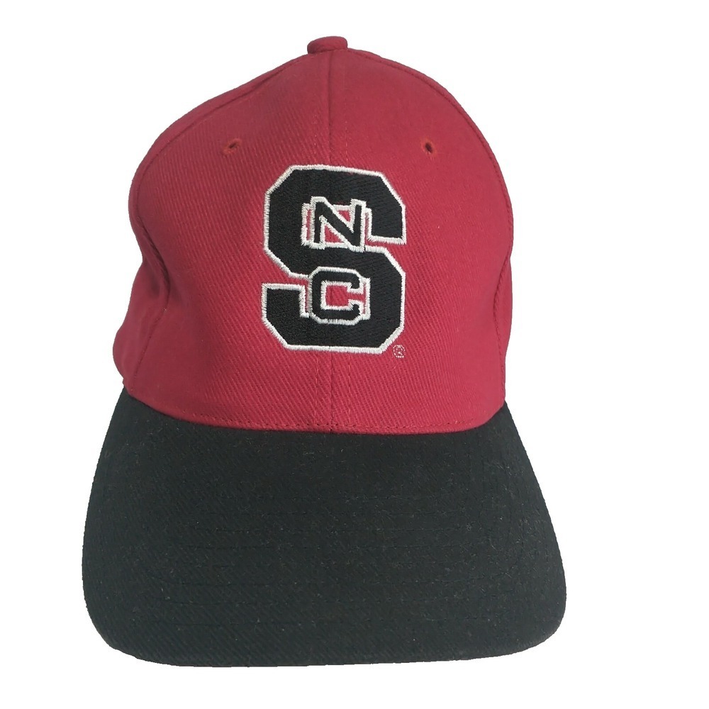 Gear For Sports NC State Wolfpack Hat Mens Red Black Adjustable Strapback Cap